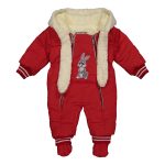 سرهمی نوزادی مدل خرگوش کد 2034-2 رنگ قرمز